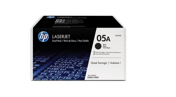 HP CE505AD fekete eredeti toner duplacsomag (CE505D)