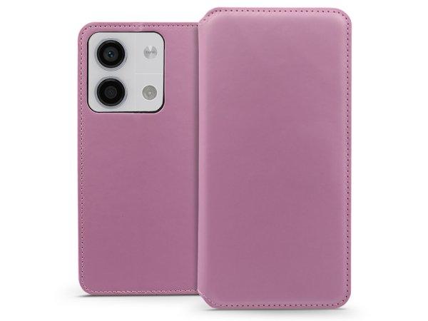 Dual Pocket Flip bőrtok - Xiaomi Redmi Note 13 5G - rózsaszín