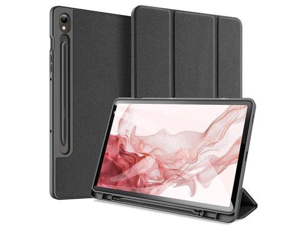 Samsung X710/X716B Galaxy Tab S9 11.0 tablet tok (Smart Case) on/off
funkcióval,Pencil tartóval - Dux Ducis Domo Series - fekete