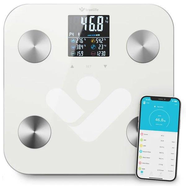 TrueLife FitScale W6 BT, diagnosztiaki személyi mérleg, fehér