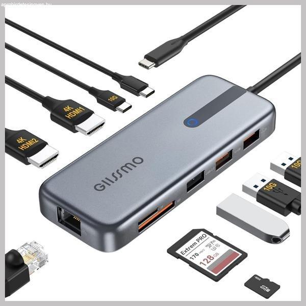 Gissmo 10in1 USB C HUB holm5596