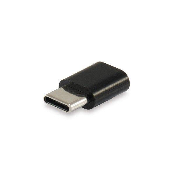 Equip Átalakító - 133472 (USB-C -> MicroUSB átalakító, apa/anya,
fekete)