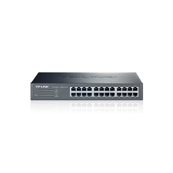 TP-Link Switch - TL-SG1024D (24 port, 1000Mbps; fém ház)