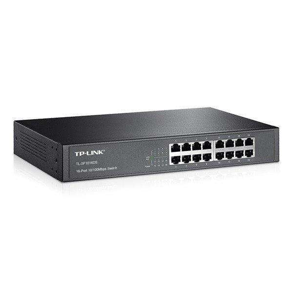 TP-Link Switch - TL-SF1016DS (16 port, 100Mbps; fém ház)