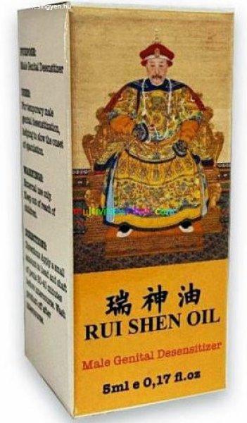 RUI SHEN OIL 5 ml, erekciót segítő, orgazmus, magömlés késleltető olaj
férfiaknak, Suifan Kwang olajhoz hasonló összetételű