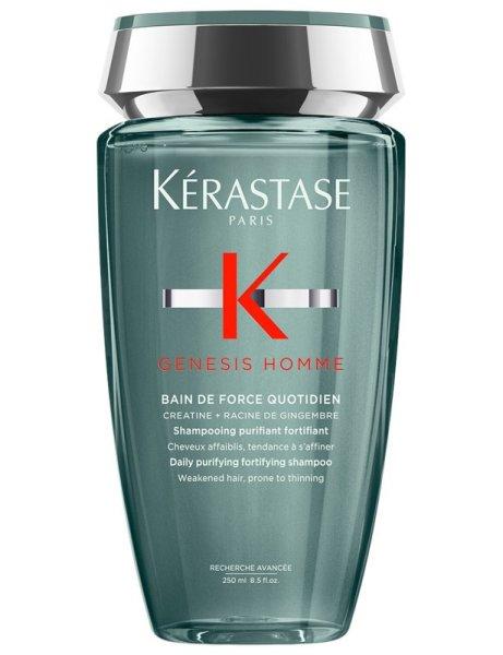 Kérastase Tisztító és tápláló sampon
hullásra hajlamos gyenge hajra Genesis Homme Bain de Force Quotidien
(Shampoo) 250 ml