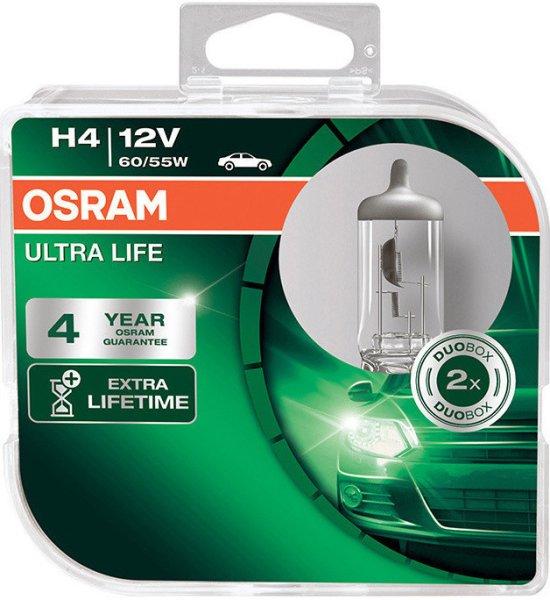 Autožárovky H4, 12V, 60/55W, P43t, Ultra Life (2ks)|Osram