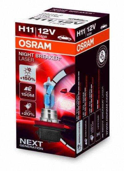 Autožárovka H11 55W PGJ19-2 Night Breaker Laser|Osram