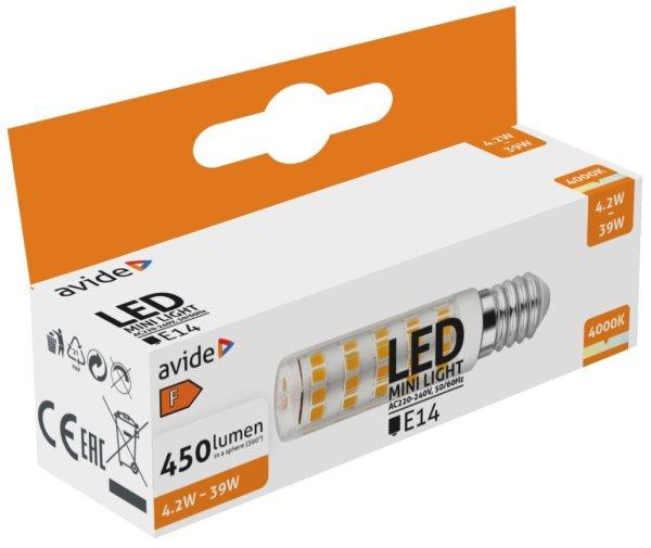 Avide LED 4.2W JD E14 NW 4000K fekvő