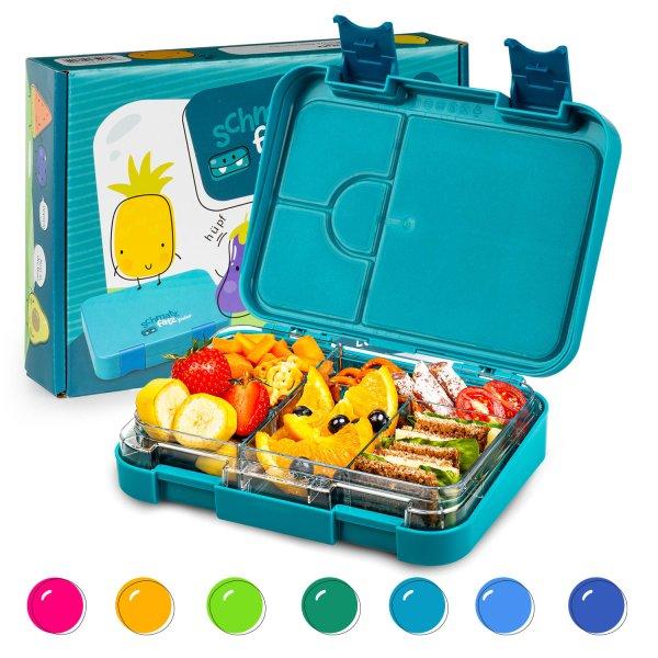 Klarstein junior Lunchbox, 6 rekesz, 21,3 x 15 x 4,5 cm (Sz x M x M), BPA-mentes