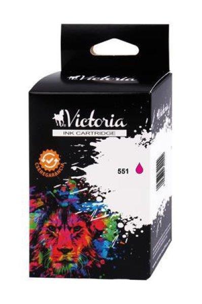 CLI-551 Tintapatron Pixma iP7250, MG5450,MG6350 nyomtatókhoz, VICTORIA
TECHNOLOGY, magenta, 11ml