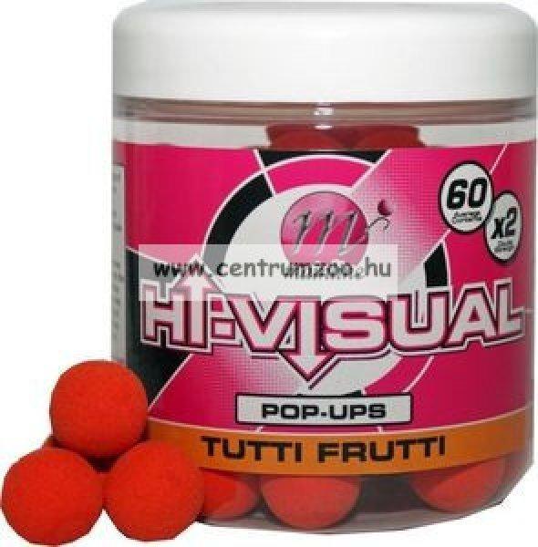 Mainline Baits High Visual Pop-Ups Tutti Frutti 15mm 50db Lebegő Fluo bojli
(M13003)