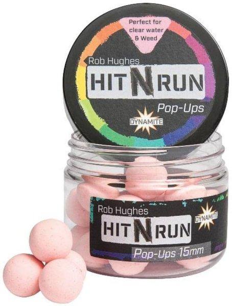 Dynamite Baits Bojli Hit N Run Pop-Ups - Pastel Pink 15Mm (Dy1270)