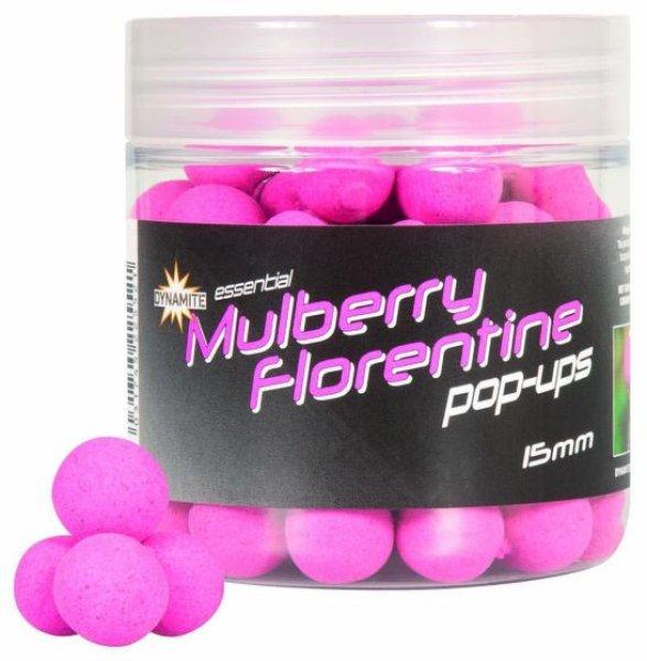 Dynamite Baits Bojli Fluro Pop-Up Mulberry & Florentine bojli 15mm (DY1615) Eper
Ízben