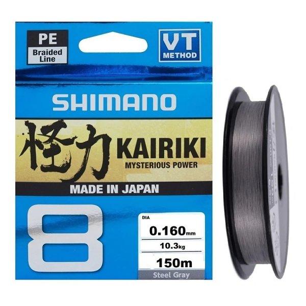 Shimano Kairiki Pe Sx8 Braid Line 150m 0,06mm 5,3Kg - Steel Gray (59WPLA58R10)
Original Japan Products