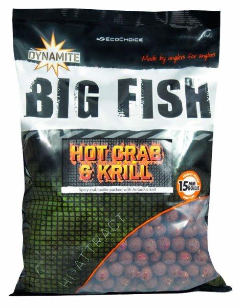 Dynamite Baits Big Fish Hot Crab & Krill Bojli 15mm 1kg (DY1640) rák ízben