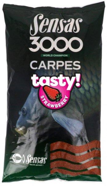 Sensas 3000 Carp Tasty Strawberry 1kg etetőanyag