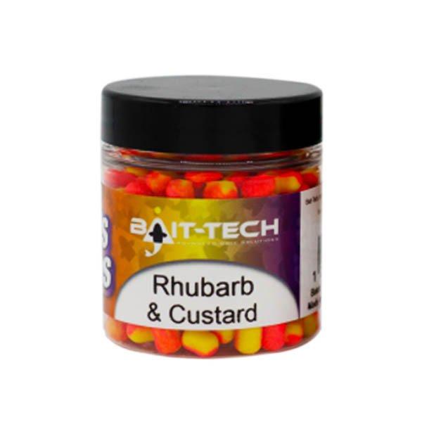 BAIT-TECH Criticals Duos 5mm wafters rubarb-custard