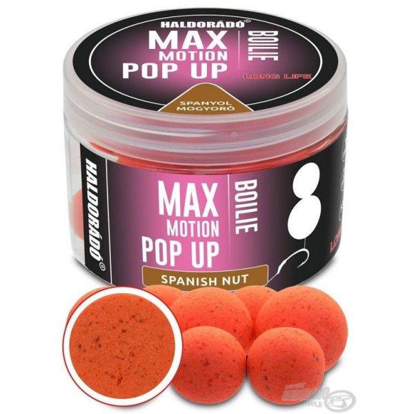 HALDORÁDÓ MAX MOTION Boilie Pop Up 16, 20 mm - Spanyol Mogyoró 50g