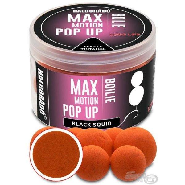 HALDORÁDÓ MAX MOTION Boilie Pop Up 16, 20 mm - Fekete Tintahal 50g