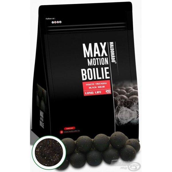 HALDORÁDÓ MAX MOTION Boilie Long Life 20 mm 800g - Fekete Tintahal