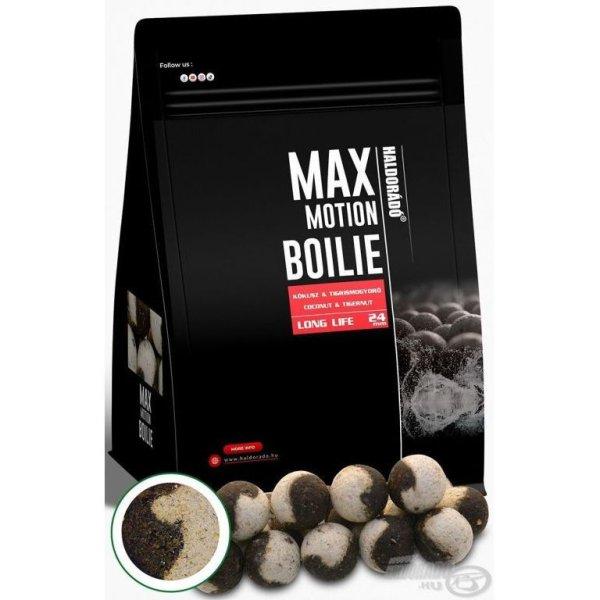 HALDORÁDÓ MAX MOTION Boilie Long Life 24 mm 800g - Kókusz & Tigrismogyoró