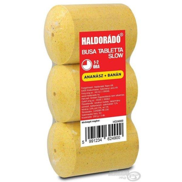 HALDORÁDÓ Busa tabletta Slow - Ananász + banán 200g 3db