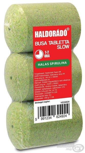 HALDORÁDÓ Busa tabletta Slow - Halas spirulina 200g 3db