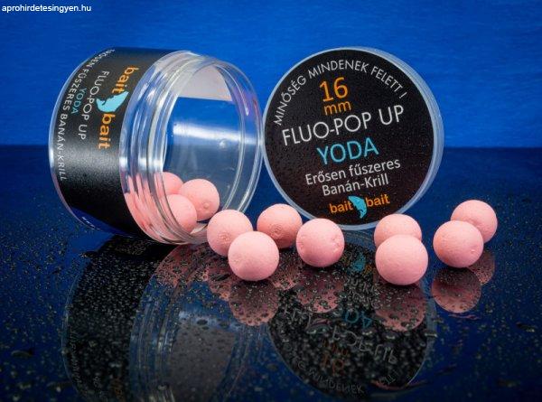 Baitbait Yoda Fluo Pop Up Horogcsali 16mm 50g - Erősen fűszeres, krilles,
banános