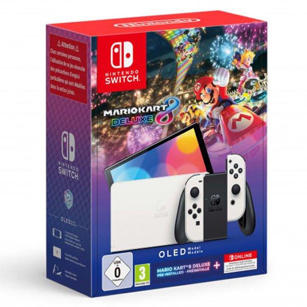 Nintendo Switch (OLED Model), white + Mario Kart 8 Deluxe + 12 month
subscription for NSO