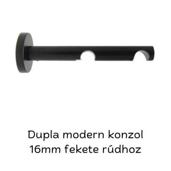 Modern dupla karnistartó fekete