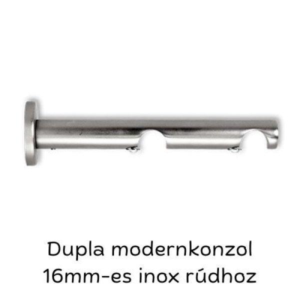 Modern dupla karnistartó inox