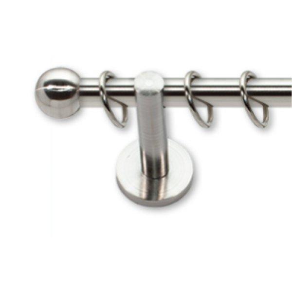 Landhouse fém karnisgarnitúra inox Gömb véggel