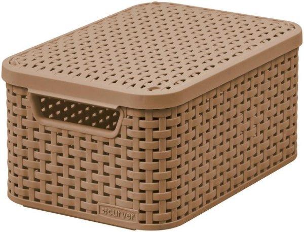 Box Curver® STYLE2 LID S, barna, 29x20x14 cm