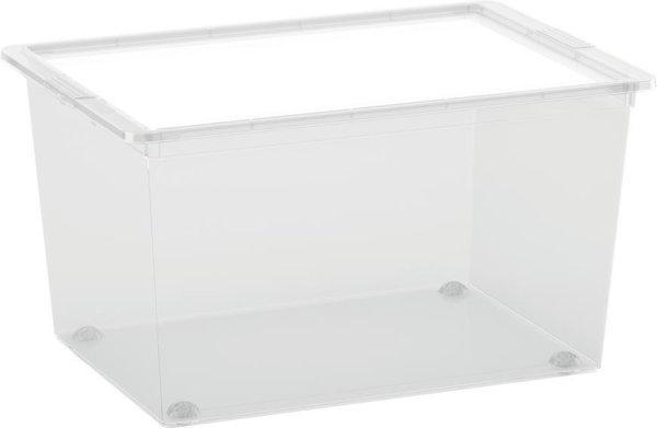 Dobozos KIS C-box XL, 50L, áttetsző, 39x55x31 cm