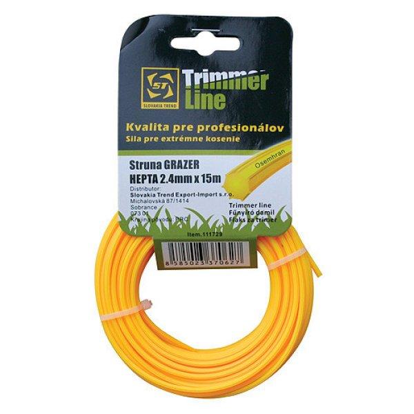 Grazer Pro Hepta Fűnyíró Damil 1,3 mm, 15 m, Hex