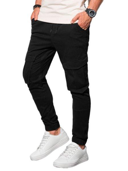 Ombre férfi Jogger cargo nadrág V18 P886, fekete