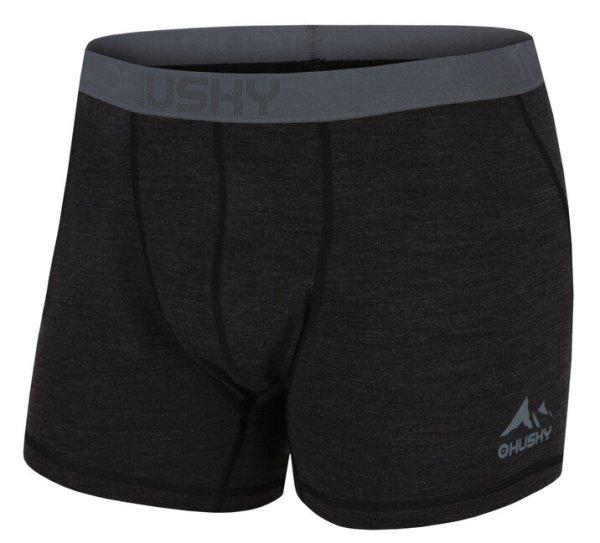 HUSKY MERINO BOXER SHIRT MEX M fekete