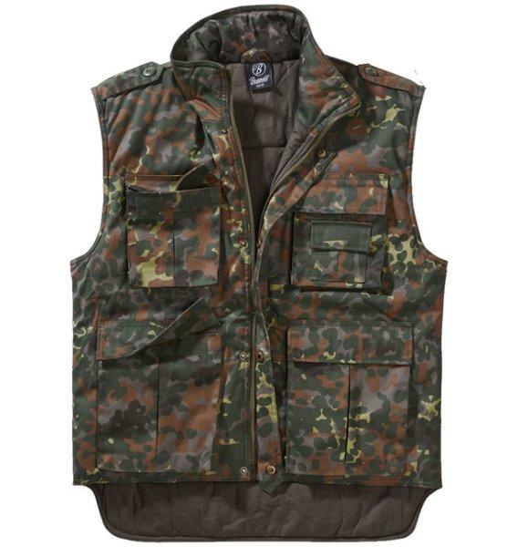 Brandit bélelt Ranger mellény, flecktarn