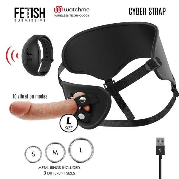 FETISH SUBMISSIVE CYBER STRAP - HÁM TÁVIRÁNYÍTÓS DILDÓ WATCHME L
TECHNOLÓGIÁVAL