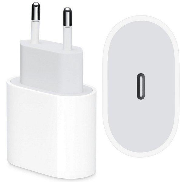 Hálózati töltő USB-C, fehér - 20W