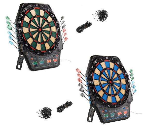 CRANE Aspiria GR-2024 elektromos fali / álló darts tábla 4 db LED
kijelzővel, 3 x 4 dart szettel, USB töltőkábellel, 100 pótheggyel