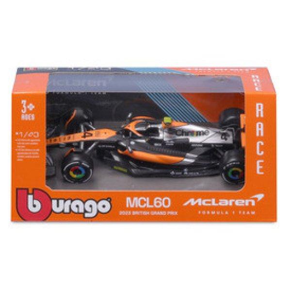 Bburago 1 /43 F1 versenyautó - Mclaren MCL60 #4 (Lando Norris