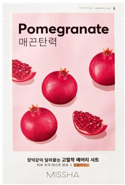 Missha Feszesítő arcmaszk Pomegranate Airy Fit (Sheet Mask) 19 ml