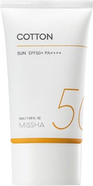 Missha Fényvédő krém SPF 50+ All Around Safe Block Cotton
(Sun Cream) 50 ml