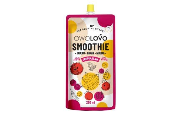 Owolovo gyümölcspüré alma-banán-málna smoothie 200 g