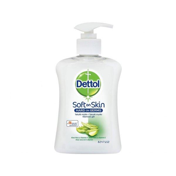 Kézmosó gél pumpás 250 ml Dettol Hidratáló Aloe Vera & Milk Protein