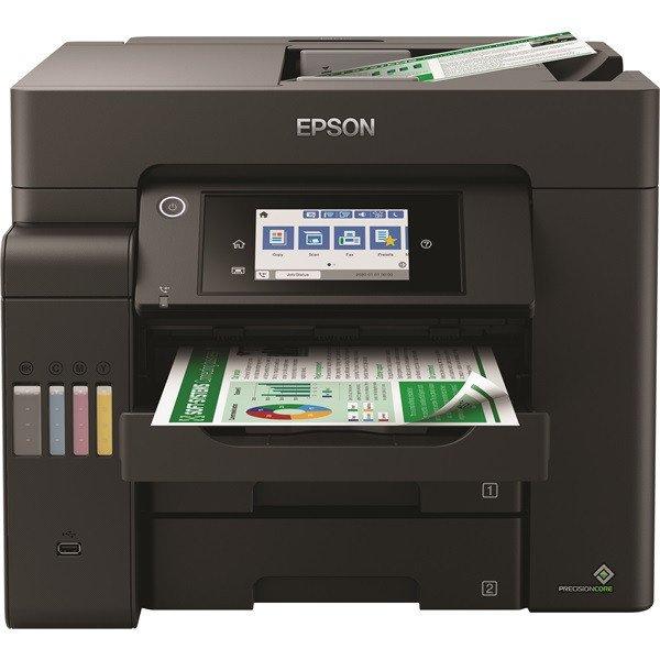 EPSON Tintasugaras nyomtató - EcoTank L6550 (A4, MFP, színes, 4800x2400 DPI,
32 lap/perc, USB/LAN/Wifi)