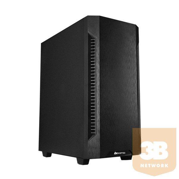 CHIEFTEC Ház ELOX AS-01B-OP ATX, 1db Ventillátorral, Tápegység nélkül,
Fekete