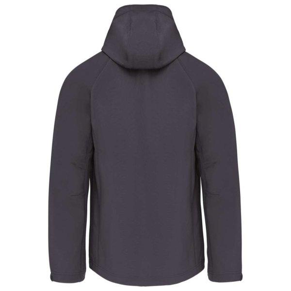 Férfi kapucnis softshell dzseki, Kariban KA413, Titanium-3XL